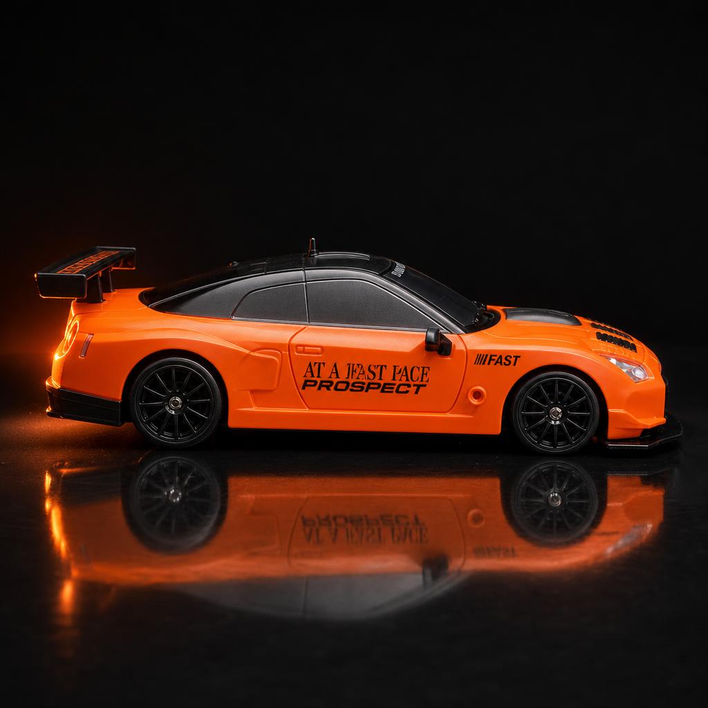 DriftLab Naranja GT — vista perfil