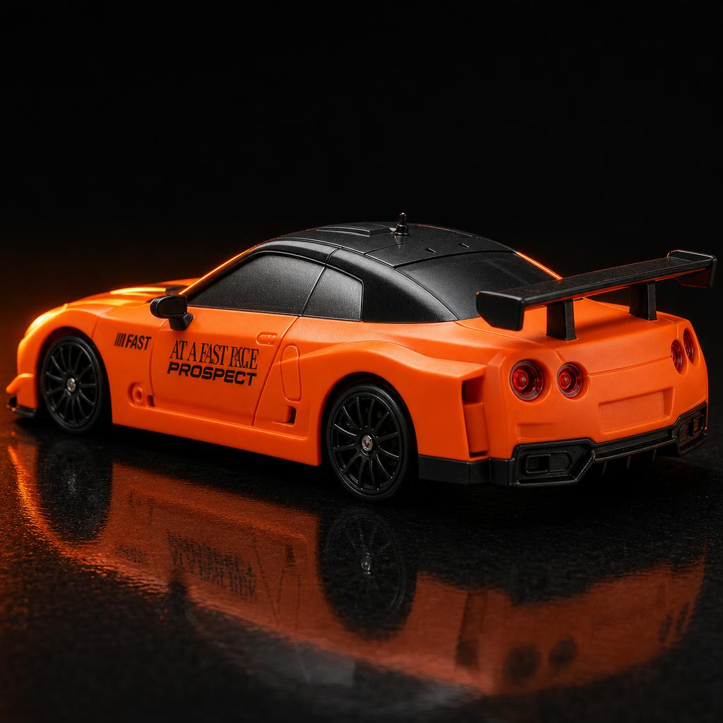 DriftLab Naranja GT — vista trasera
