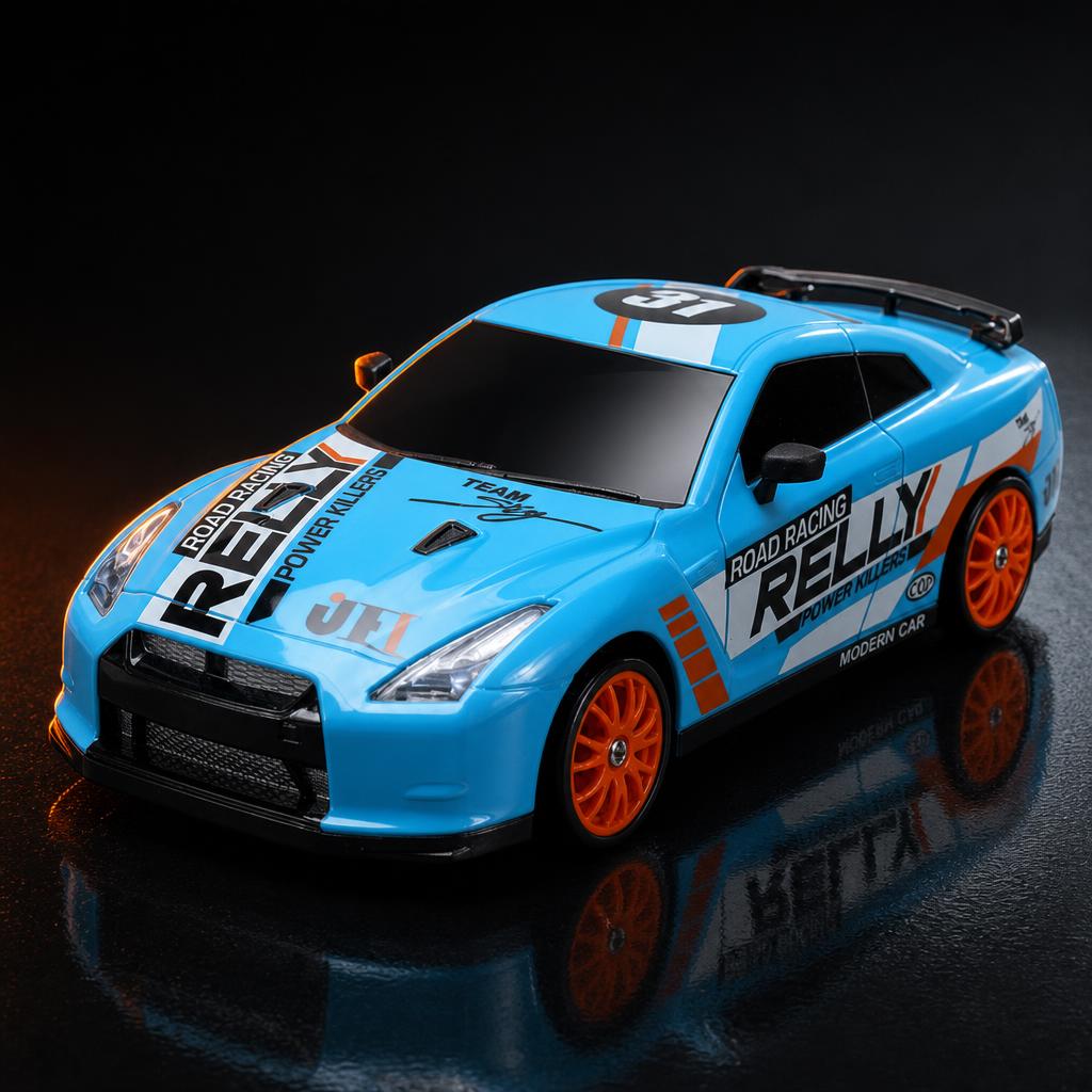 DriftLab Celeste Racing — vista frontal