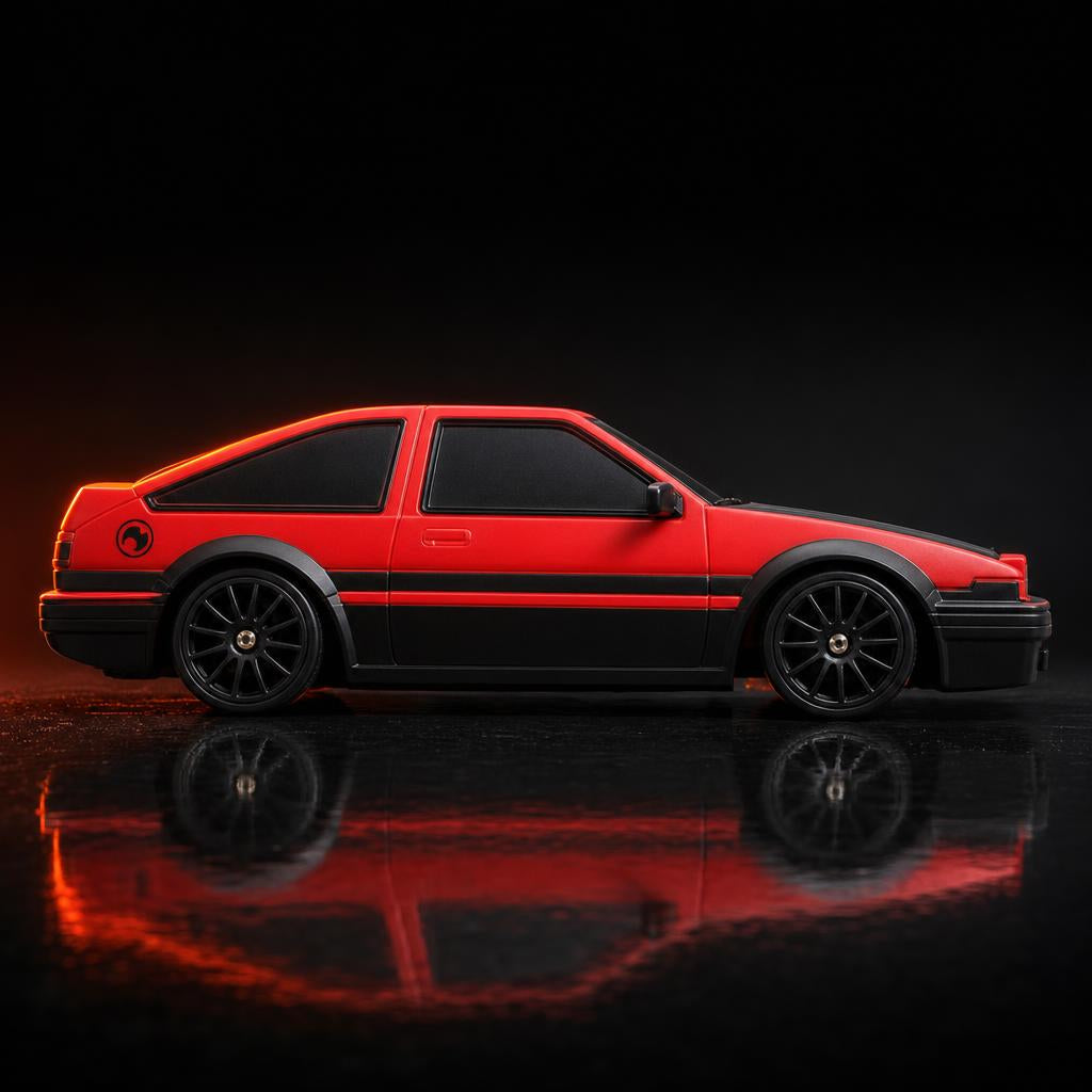 DriftLab Rojo Clásico — vista perfil