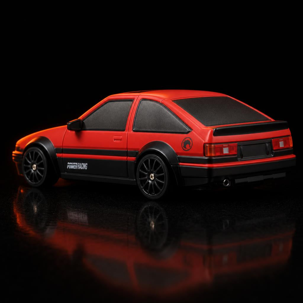 DriftLab Rojo Clásico — vista trasera
